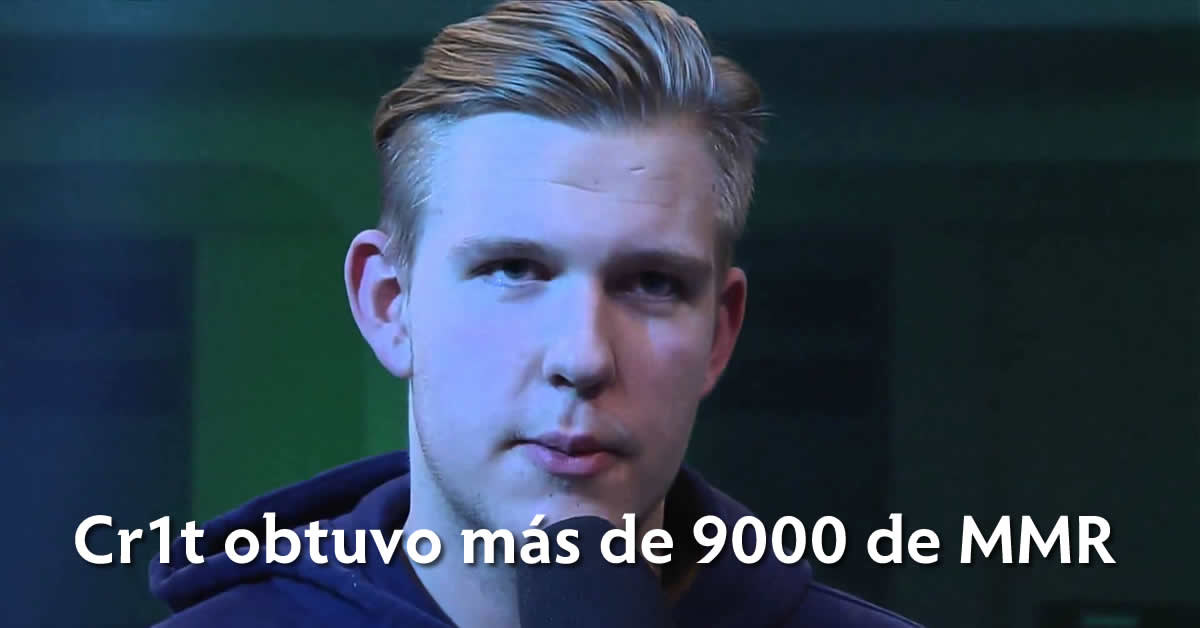 Cr1t obtuvo más de 9K de MMR