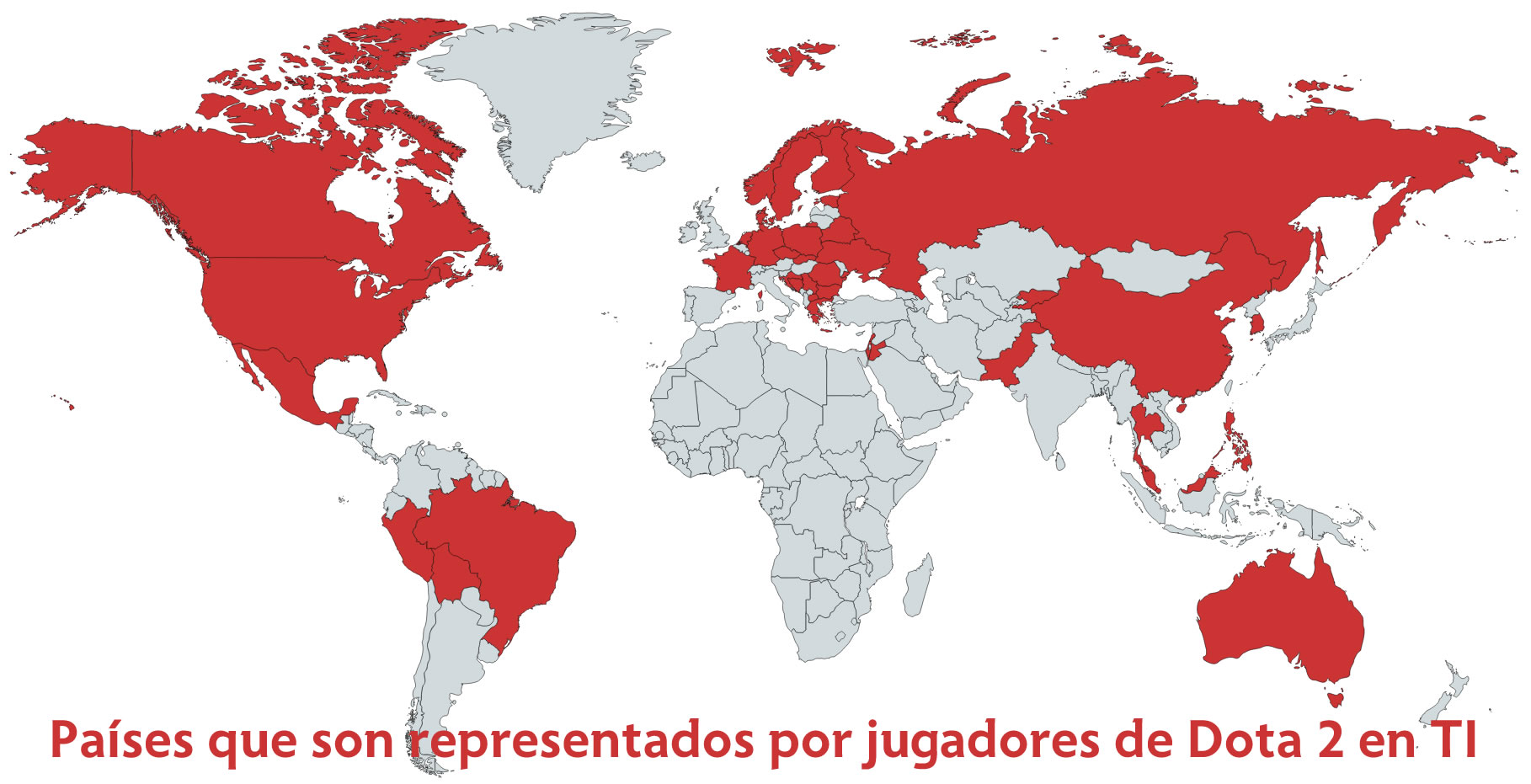 Países representados en TI