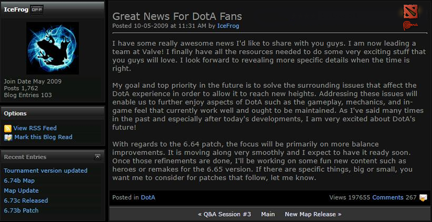 Great News For DotA Fans